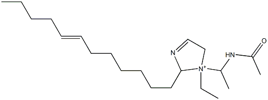 1-[1-(Acetylamino)ethyl]-2-(7-dodecenyl)-1-ethyl-3-imidazoline-1-ium Structure