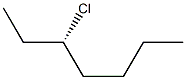 [S,(+)]-3-Chloroheptane Structure