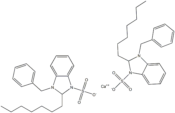 Bis(1-benzyl-2-heptyl-2,3-dihydro-1H-benzimidazole-3-sulfonic acid)calcium salt