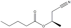 吉草酸(R)-1-(シアノメチル)エチル 化学構造式