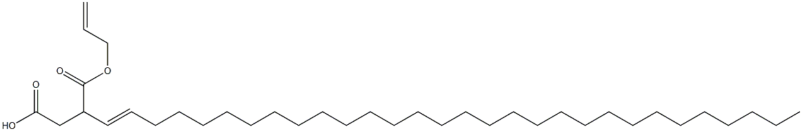 3-(1-トリアコンテニル)こはく酸1-水素4-アリル 化学構造式