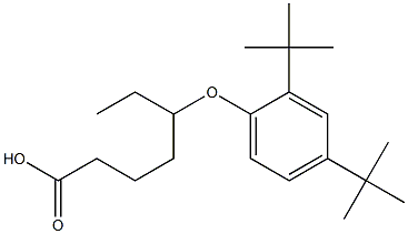 5-(2,4-Di-tert-butylphenoxy)heptanoic acid,,结构式