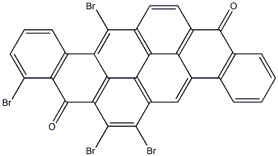 6,7,9,13-Tetrabromo-8,16-pyranthrenedione Struktur