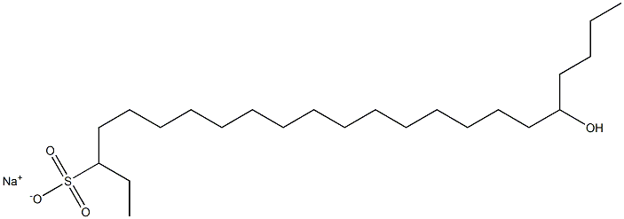 19-ヒドロキシトリコサン-3-スルホン酸ナトリウム 化学構造式