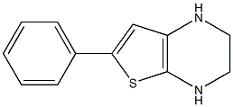 1,2,3,4-Tetrahydro-6-phenylthieno[2,3-b]pyrazine,,结构式