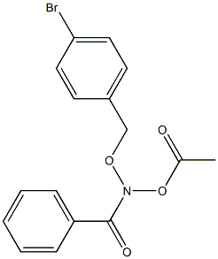 N-Acetoxy-N-(4-bromobenzyloxy)benzamide,,结构式