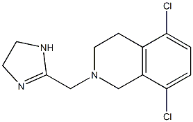 2-[[(1,2,3,4-Tetrahydro-5,8-dichloroisoquinolin)-2-yl]methyl]-4,5-dihydro-1H-imidazole Structure