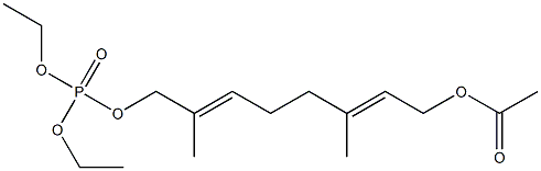 (2E,6E)-1-(Diethoxyphosphinyl)oxy-8-acetoxy-2,6-dimethyl-2,6-octadiene|