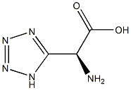 (S)-2-(1H-Tetrazol-5-yl)-2-aminoethanoic acid Structure