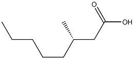 [S,(-)]-3-Methyloctanoic acid,,结构式