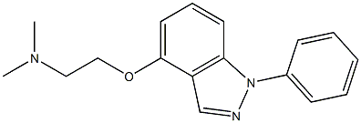 1-Phenyl-4-[2-(dimethylamino)ethoxy]-1H-indazole 结构式