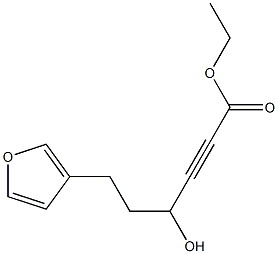 4-Hydroxy-6-(3-furyl)-2-hexynoic acid ethyl ester