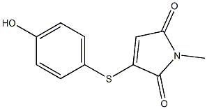 2-(4-Hydroxyphenylthio)-N-methylmaleimide Structure