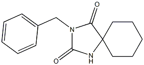 3-Benzyl-2,4-dioxo-1,3-diazaspiro[4.5]decane,,结构式