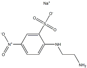 2-[(2-Aminoethyl)amino]-5-nitrobenzenesulfonic acid sodium salt 结构式