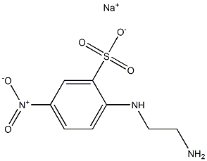 2-[(2-Aminoethyl)amino]-5-nitrobenzenesulfonic acid sodium salt,,结构式