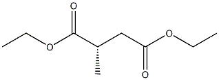 (2S)-2-メチルこはく酸ジエチル 化学構造式