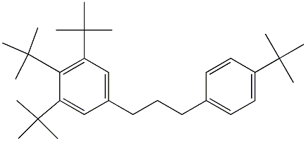 1-(3,4,5-Tri-tert-butylphenyl)-3-(4-tert-butylphenyl)propane,,结构式