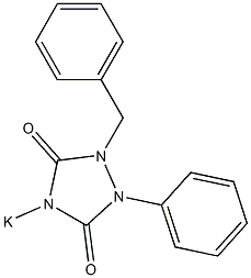 1-Benzyl-2-phenyl-4-potassio-1,2,4-triazolidine-3,5-dione Structure