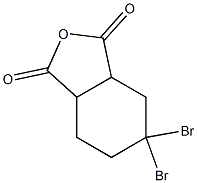 4,4-ジブロモ-1,2-シクロヘキサンジカルボン酸無水物 化学構造式