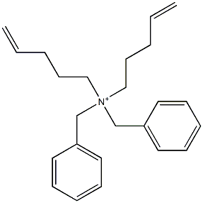 Di(4-pentenyl)dibenzylaminium 结构式