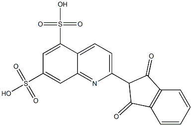 2-(1,3-Dioxoindan-2-yl)quinoline-5,7-disulfonic acid|