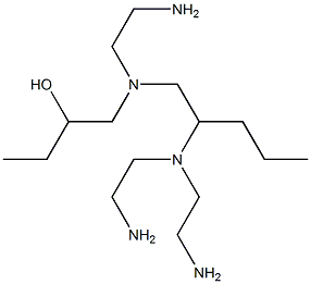 1-[N-(2-アミノエチル)-N-[2-[ビス(2-アミノエチル)アミノ]ペンチル]アミノ]-2-ブタノール 化学構造式