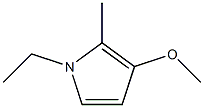 1-Ethyl-2-methyl-3-(methyloxy)-1H-pyrrole,,结构式