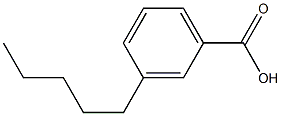 3-Pentylbenzoic acid 结构式