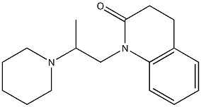 3,4-Dihydro-1-(2-piperidinopropyl)-2(1H)-quinolinone Struktur