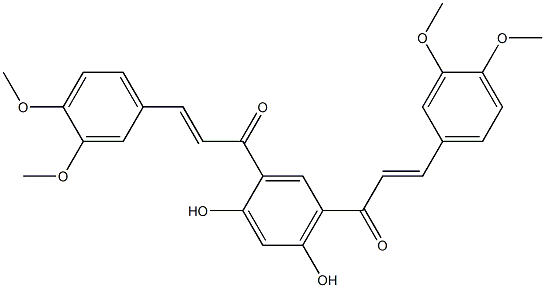  4,6-Bis[(E)-3-(3,4-dimethoxyphenyl)-1-oxo-2-propenyl]benzene-1,3-diol