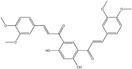 4,6-Bis[(E)-3-(3,4-dimethoxyphenyl)-1-oxo-2-propenyl]benzene-1,3-diol