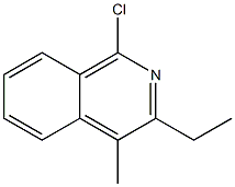 1-Chloro-3-ethyl-4-methylisoquinoline,,结构式