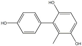 6-Methyl-1,1'-biphenyl-2,4',5-triol,,结构式