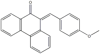 10-(4-Methoxybenzylidene)phenanthren-9(10H)-one Struktur