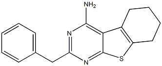 4-Amino-5,6,7,8-tetrahydro-2-benzyl[1]benzothieno[2,3-d]pyrimidine Structure