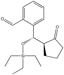 2-[(S)-[(S)-2-Oxocyclopentyl](triethylsilyloxy)methyl]benzaldehyde Struktur