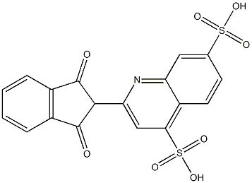  2-(1,3-Dioxoindan-2-yl)quinoline-4,7-disulfonic acid