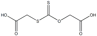 ジチオ炭酸O,S-ビス(カルボキシメチル) 化学構造式