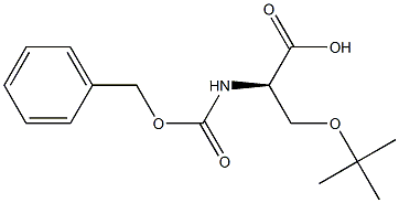 O-(1,1-Dimethylethyl)-N-[(phenylmethoxy)carbonyl]-D-serine Structure