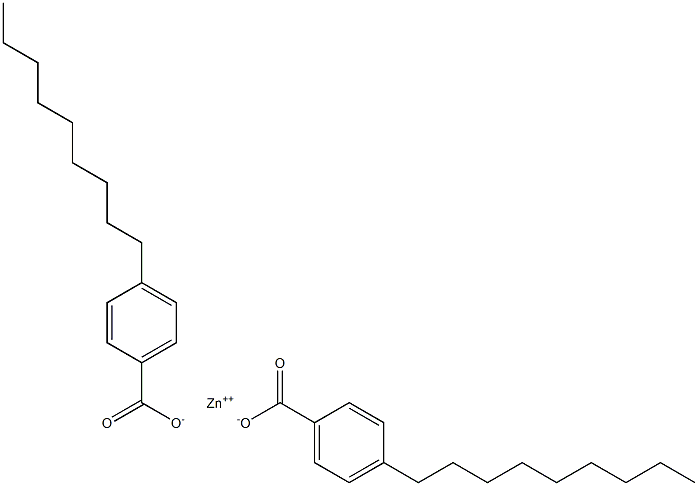 Bis(4-nonylbenzoic acid)zinc salt,,结构式