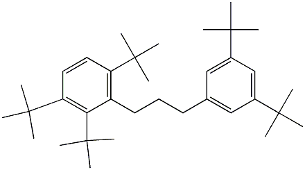 1-(2,3,6-Tri-tert-butylphenyl)-3-(3,5-di-tert-butylphenyl)propane,,结构式