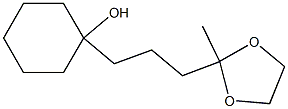 2-Methyl-2-[3-(1-hydroxycyclohexyl)propyl]-1,3-dioxolane Structure