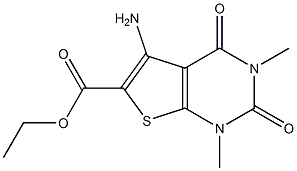 5-Amino-1,2,3,4-tetrahydro-1,3-dimethyl-2,4-dioxothieno[2,3-d]pyrimidine-6-carboxylic acid ethyl ester