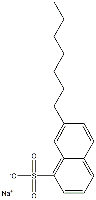 7-Heptyl-1-naphthalenesulfonic acid sodium salt 结构式