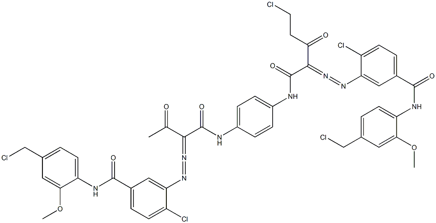 3,3'-[2-(Chloromethyl)-1,4-phenylenebis[iminocarbonyl(acetylmethylene)azo]]bis[N-[4-(chloromethyl)-2-methoxyphenyl]-4-chlorobenzamide]