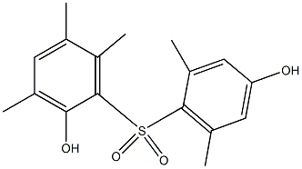 2,4'-Dihydroxy-2',3,5,6,6'-pentamethyl[sulfonylbisbenzene] Struktur