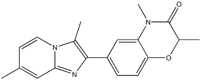 6-(3,7-Dimethyl-imidazo[1,2-a]pyridin-2-yl)-2,4-dimethyl-2H-1,4-benzoxazin-3(4H)-one|