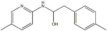 5-Methyl-2-[[1-hydroxy-2-(p-methylphenyl)ethyl]amino]pyridine,,结构式