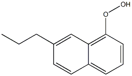 7-プロピル-1-ナフチルヒドロペルオキシド 化学構造式